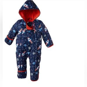 Kids’ Rocket Print Fleece Lined Pram (Baby)
